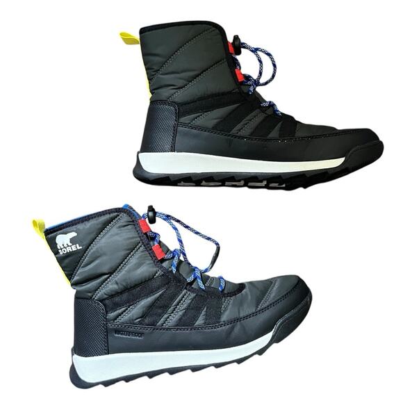 Sorel | Whitney II Short Fleece Lined Snow Boots Winter Ski Waterproof Black 6 - Picture 1 of 8